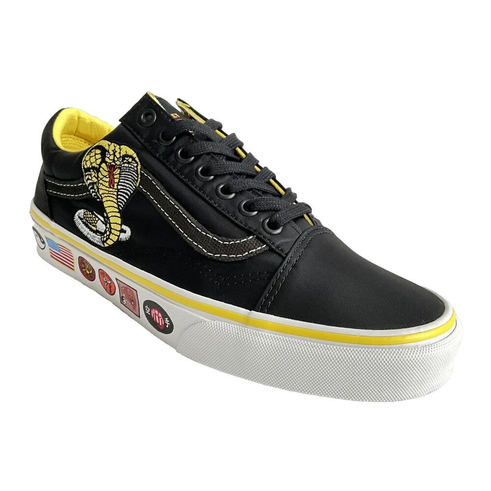 Vans Old Skool Cobra Kai Never Dies All Valley Karate Sneakers Black Men 8